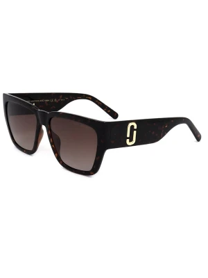 Marc Jacobs Damskie okulary przeciwsłoneczne w kolorze czarno-brązowym rozmiar: 57