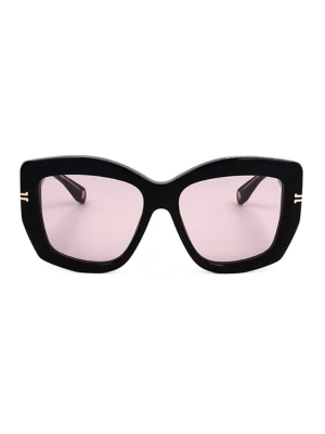Marc Jacobs Damskie okulary przeciwsłoneczne w kolorze czarno-jasnoróżowym rozmiar: 55