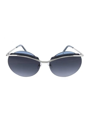 Marc Jacobs Damskie okulary przeciwsłoneczne w kolorze czarno-niebiesko-srebrnym rozmiar: 62