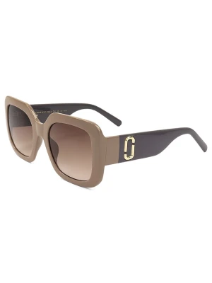 Marc Jacobs Damskie okulary przeciwsłoneczne w kolorze jasnobrązowo-szarym rozmiar: 53