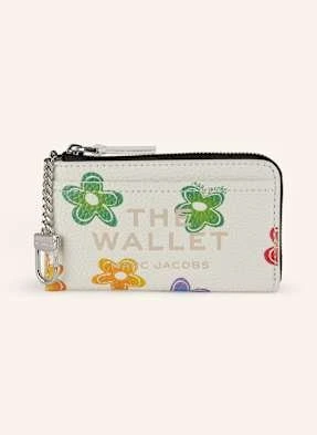 Marc Jacobs Etui Na Karty The Wild Daisy Top Zip Multi Wallet weiss