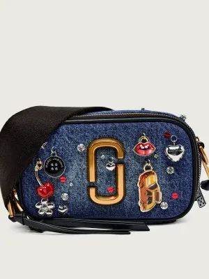Marc Jacobs Jeansowa listonoszka The Trinket Charm Denim Snapshot