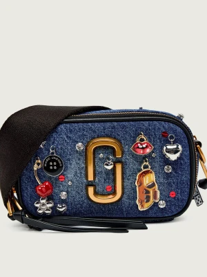 Marc Jacobs Jeansowa listonoszka The Trinket Charm Denim Snapshot