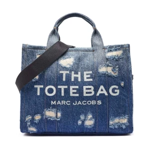 Marc Jacobs Jeansowa shopperka The Rip and Repair Denim Medium Tote Bag