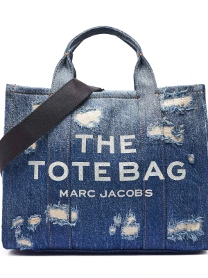 Marc Jacobs Jeansowa shopperka The Rip and Repair Denim Medium Tote Bag