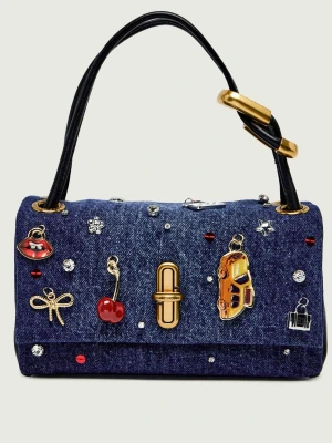 Marc Jacobs Jeansowa torebka na ramię THE MINI DUAL TOP HANDLE