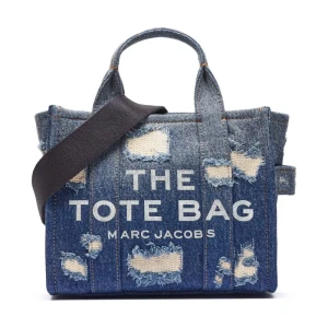 Marc Jacobs Jeansowy kuferek The Rip And Repair Denim Small Tote Bag