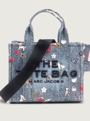 Marc Jacobs Jeansowy kuferek THE TOTE BAG