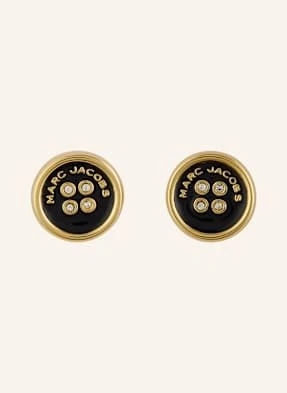 Marc Jacobs Kolczyk Na Sztyft The Button Stud Earrings schwarz