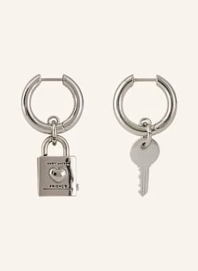 Marc Jacobs Kolczyki Friendship Padlock silber