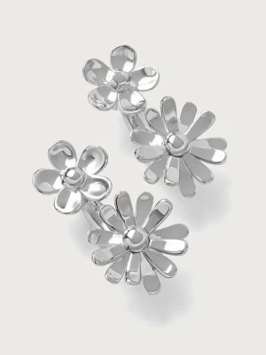MARC JACOBS kolczyki mosiężne DAISY WILD srebrny