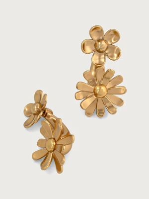 MARC JACOBS kolczyki mosiężne DAISY WILD złoty