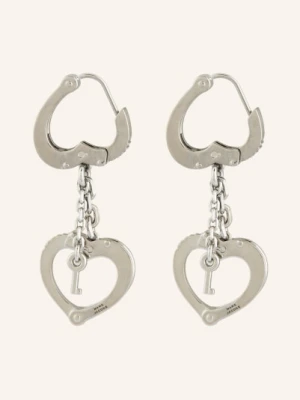 Marc Jacobs Kolczyki The Heart Handcuff silber