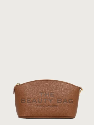 MARC JACOBS kosmetyczka skórzana THE BEAUTY BAG brązowy
