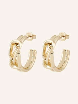 Marc Jacobs Kreolki The Dual Hoop Earrings gold
