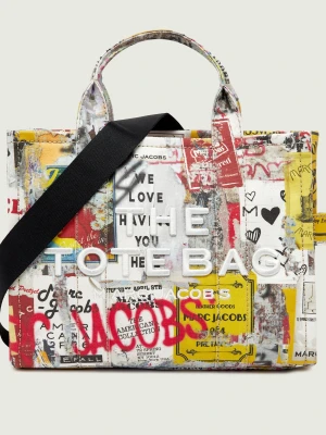 Marc Jacobs Kuferek The Pop Americana Canvas Medium Tote Bag