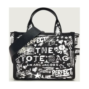 Marc Jacobs Kuferek The Punk Scribble Canvas Small Tote Bag