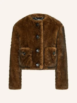 Marc Jacobs Kurtka Ze Sztucznego Futra braun