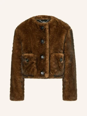 Marc Jacobs Kurtka Ze Sztucznego Futra braun BRĄZOWY