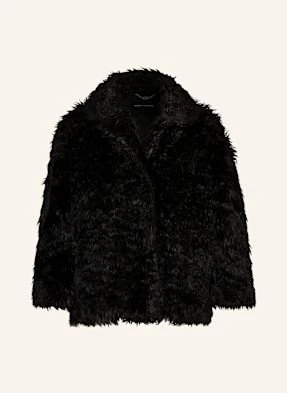 Marc Jacobs Kurtka Ze Sztucznego Futra The Shaggy Faux Fur Lady Jacket schwarz