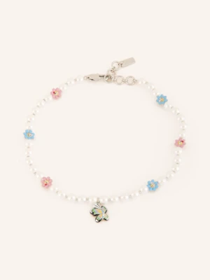 Marc Jacobs Łańcuszek Garden Pearl Station silber