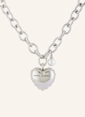 Marc Jacobs Łańcuszek The Heart Balloon Locket silber