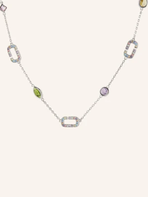 Marc Jacobs Łańcuszek The J Marc Luxe Gem Necklace silber