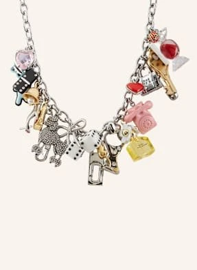 Marc Jacobs Łańcuszek The Sticker Statement Necklace silber