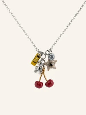 Marc Jacobs Naszyjnik The Trinket Charm Cluster silber