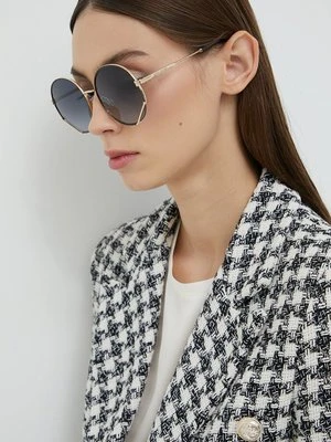 Marc Jacobs okulary przeciwsłoneczne damskie kolor złoty