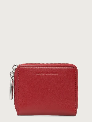 MARC JACOBS portfel damski skórzany SLIM COMPACT WALLET bordowy
