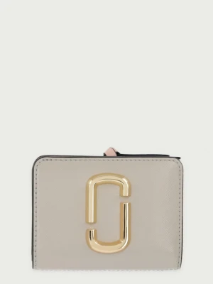 MARC JACOBS portfel damski skórzany THE MINI COMPACT WALLET beżowy