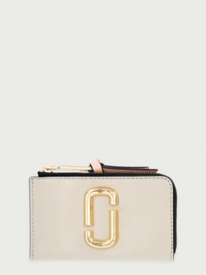 MARC JACOBS portfel damski skórzany THE TOP ZIP MULTI WALLET beżowy