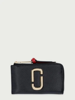 MARC JACOBS portfel damski skórzany THE TOP ZIP MULTI WALLET czarny