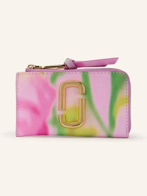Marc Jacobs Portfel The Blurred Floral Snapshot Top Zip Multi Wallet pink