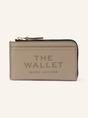 Marc Jacobs Portfel The Leather Top Zip Multi Wallet beige