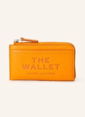 Marc Jacobs Portfel The Leather Top Zip Multi Wallet orange