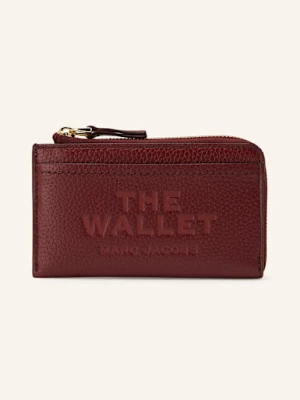 Marc Jacobs Portfel The Leather Top Zip Multi Wallet rot