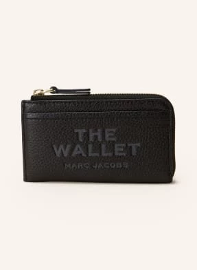 Marc Jacobs Portfel The Leather Top Zip Multi Wallet schwarz