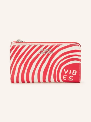 Marc Jacobs Portfel The Medium Flat Wallet Red Stripes rot