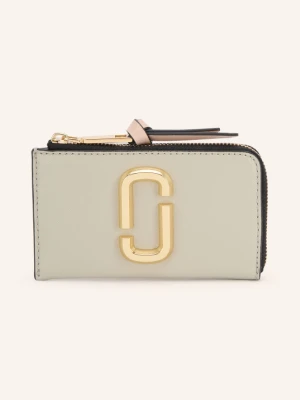 Marc Jacobs Portfel Z Skóry Saffiano The Snapshot Top Zip Multi Wallet grau