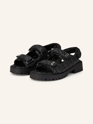 Marc Jacobs Sandały Na Platformie The Quilted Sunny Sandal schwarz
