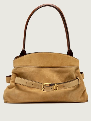 Marc Jacobs Shopperka The Dakota | zamsz beżowy