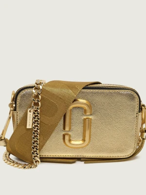 Marc Jacobs Skórzana listonoszka Snapshot złoty
