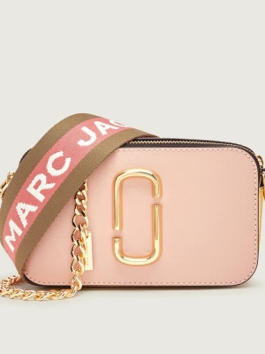 Marc Jacobs Skórzana listonoszka The Colorblock Chain Snapshot różowy