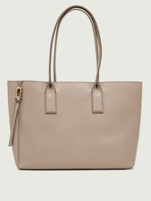 Marc Jacobs Skórzana shopperka Pop J Marc Work Tote beżowy