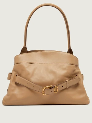 Marc Jacobs Skórzana shopperka The Dakota beżowy