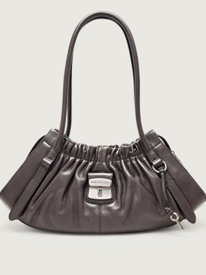 Marc Jacobs Skórzana torebka na ramię Cristina grafitowy