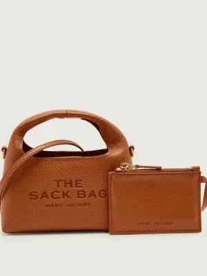 Marc Jacobs Skórzana torebka na ramię + saszetka The Micro Crossbody Sack Bag