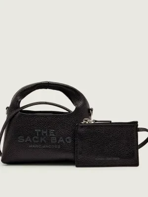 Marc Jacobs Skórzana torebka na ramię + saszetka The Micro Crossbody Sack Bag